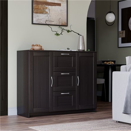 Тумба СИРИУС двухдверная с тремя ящиками, цвет Дуб Венге