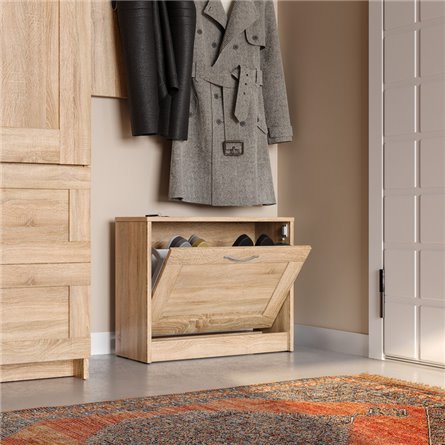 Тумба СИРИУС с откидной полкой для обуви, цвет Дуб Сонома