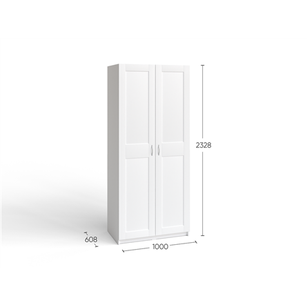 Шкаф МАКС двухдверный широкий, цвет Дуб Венге