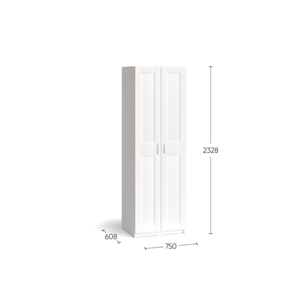 Шкаф МАКС двухдверный, цвет Дуб Венге