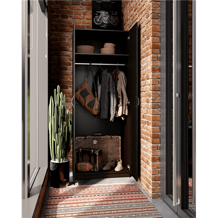 Шкаф ОРИОН двухдверный, цвет Дуб Венге