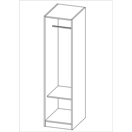 Шкаф ОРИОН однодверный, цвет Дуб Венге