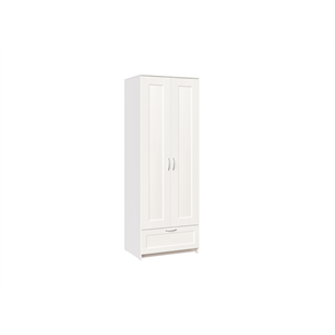 BRIMNES / СИРИУС шкаф двудверный белый с выдвижным ящиком