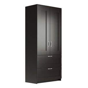 BRIMNES / СИРИУС шкаф двухдверный с двумя выдвижными ящиками