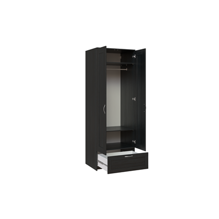 Шкаф СИРИУС двухстворчатый с выдвижным ящиком Дуб Венге