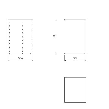 Шкаф СИРИУС трехдверный с двумя выдвижными ящиками, цвет Дуб Сонома