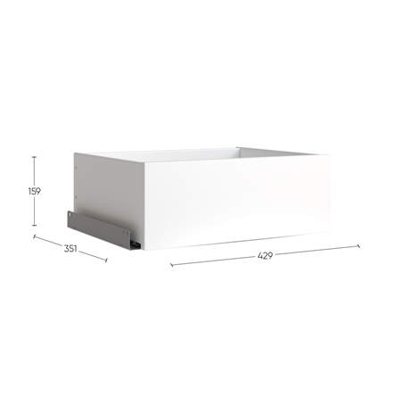 Ящик МАКС выдвижной в узкий однодверный шкаф, цвет Дуб Сонома