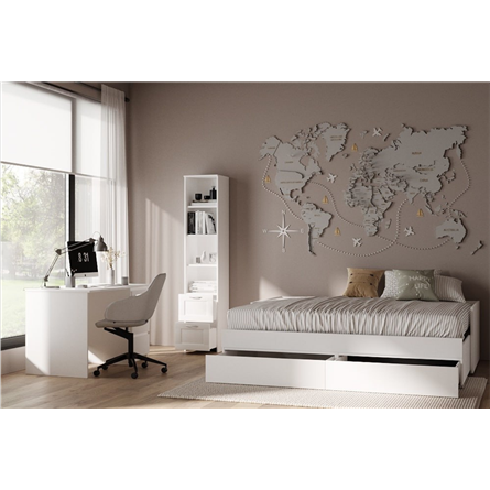 Ящик ОРИОН выкатной под кровать, 60х60, цвет белый