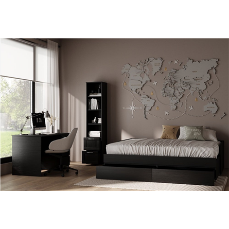 Ящик ОРИОН выкатной под кровать, 60х60, цвет Дуб Венге