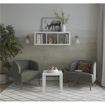 Журнальный стол Энкель 50, тамбурат, цвет белый