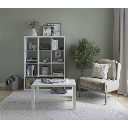 Журнальный стол Энкель 82, тамбурат, цвет белый