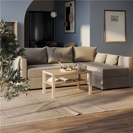 Журнальный стол Энкель 82, тамбурат, цвет дуб беленый