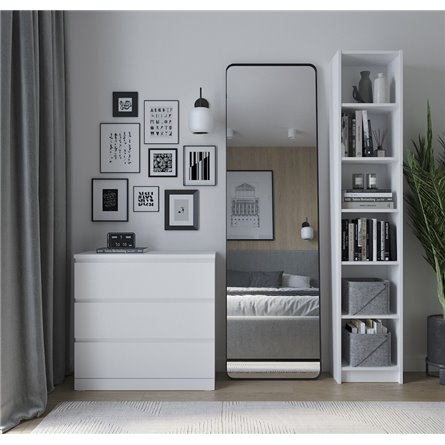 Комод Варма 3 с тремя выдвижными ящиками, цвет белый