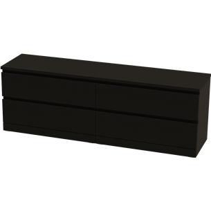 Комод МАЛЬМ Варма 4Д низкий с четырьмя выдвижными ящиками