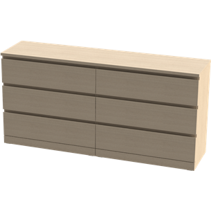 MALM МАЛЬМ Комод с 6 ящиками