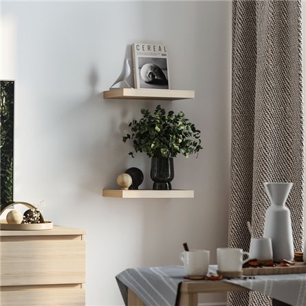 Полка настенная Фора 1.4, тамбурат, цвет дуб беленый