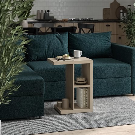 Приставной стол Энкель Т, тамбурат, цвет дуб беленый