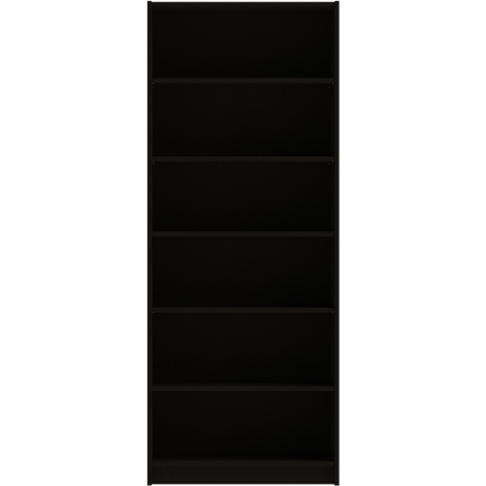 Стеллаж Варма 80, высокий с шестью полками, цвет ясень черный