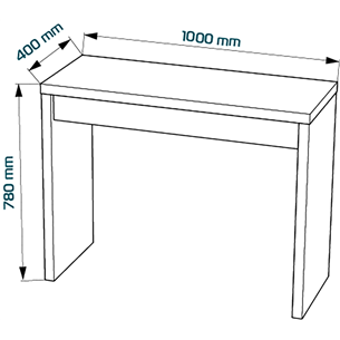 Стол косметический Энкель 100 белый