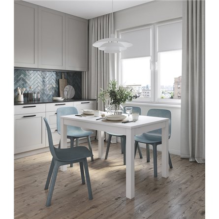 Стол обеденный раскладной ВАРДИГ М 120(180)x80 шпон, ясень белый