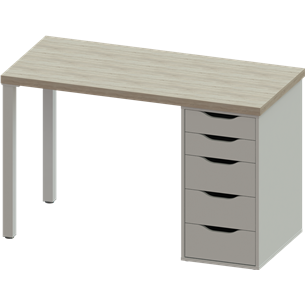 Стол письменный Ингар 1/5Т 120x75x55