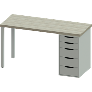 Стол письменный Ингар 2/5Т 140x75x55