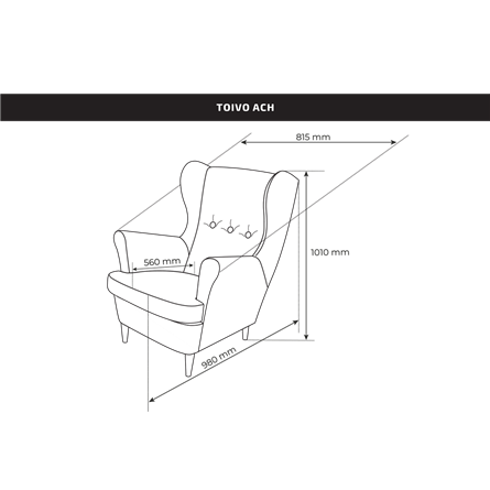 Кресло для отдыха Вало серый, ткань рогожка