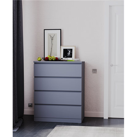 S01064 Варма 4 комод 80х100х40, серый