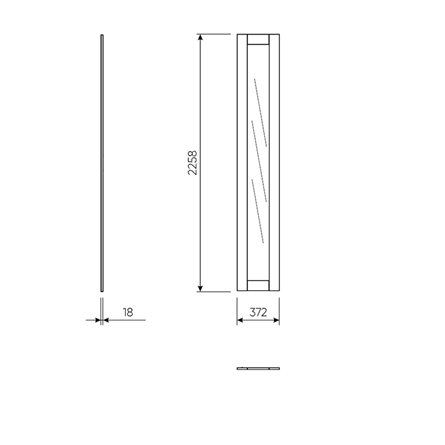 2.06.14.380.1 МАКС комплект дверей 75 (с зеркалом) белый
