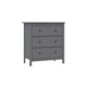 САГА комод 3 ящика серый