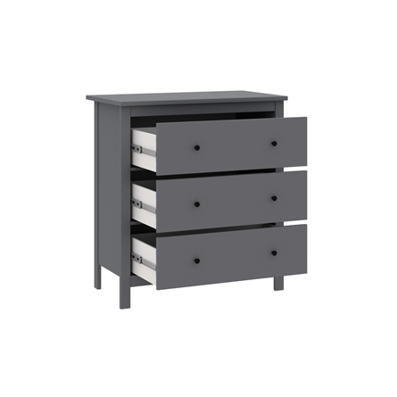 2.08.02.020.4 САГА комод 3 ящика серый