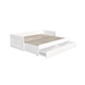Кровать двухспальная СИРИУС раздвижная с ящиками для хранения, с ортопедическим основанием 90/180х200 белого цвета Кровать двухспальная СИРИУС раздвижная с ящиками для хранения, с ортопедическим основанием 90/180х200 белого цвета