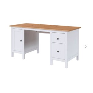 HEMNES ХЕМНЭС Письменный стол, белая морилка