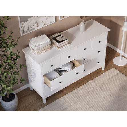 Комод 8 ящиков ХЕМНЭС (КЫМОР) белый