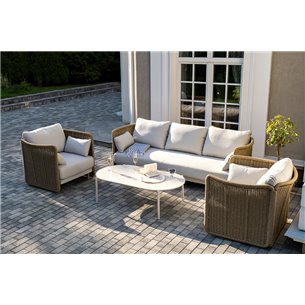 "Аликанте" лаунж-зона из искусственного ротанга, цвет соломенный