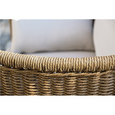 "Аликанте" лаунж-зона из искусственного ротанга, цвет соломенный