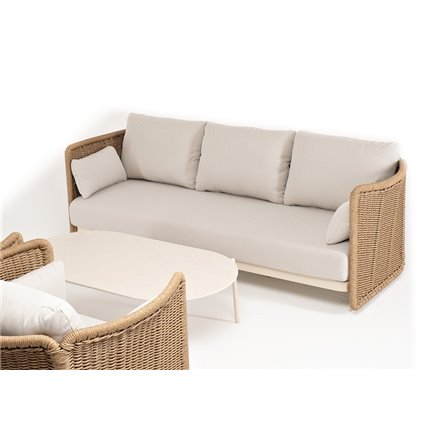 "Аликанте" лаунж-зона из искусственного ротанга, цвет соломенный