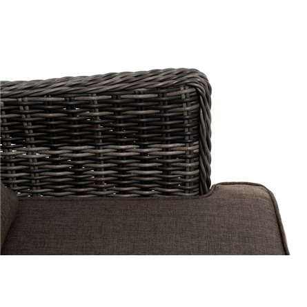 "Алиса" кофейный комплект из искусственного ротанга, цвет графит