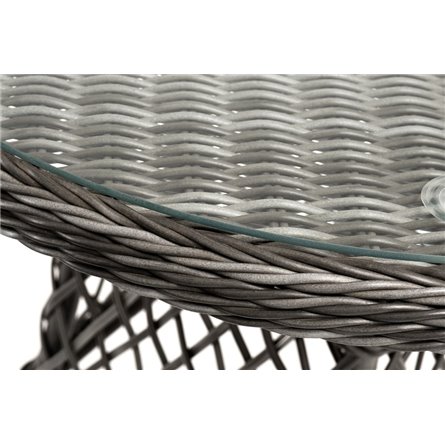 "Алиса" кофейный комплект из искусственного ротанга, цвет графит