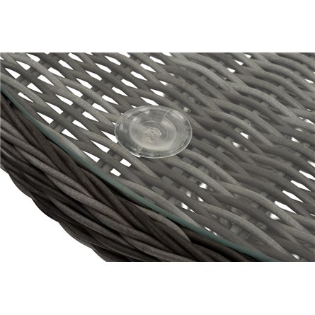 "Алиса" кофейный комплект из искусственного ротанга, цвет графит