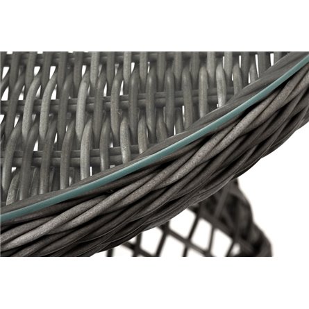 "Алиса" кофейный комплект из искусственного ротанга, цвет графит