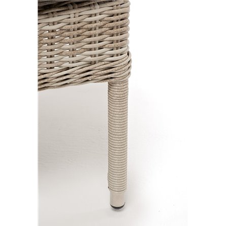 "Алиса" кресло плетеное, цвет бежевый с подушками