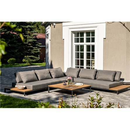 "Амальфия" трансформирующаяся лаунж-зона из алюминия, цвет графит