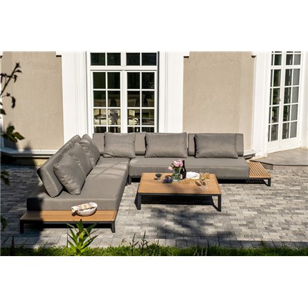 "Амальфия" трансформирующаяся лаунж-зона из алюминия, цвет графит