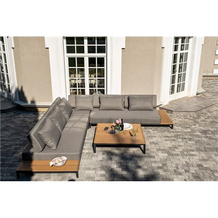 "Амальфия" трансформирующаяся лаунж-зона из алюминия, цвет графит