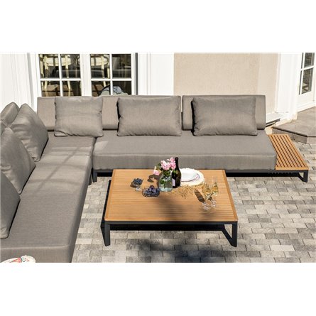 "Амальфия" трансформирующаяся лаунж-зона из алюминия, цвет графит