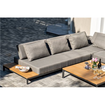 "Амальфия" трансформирующаяся лаунж-зона из алюминия, цвет графит