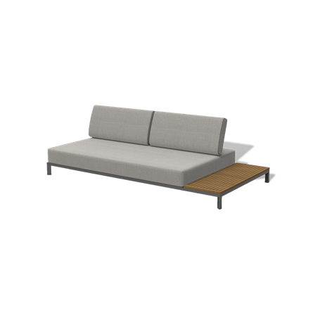 "Амальфия" трансформирующаяся лаунж-зона из алюминия, цвет графит