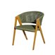 "Амстердам" стул плетеный из роупа, каркас алюминий, роуп зеленый круглый