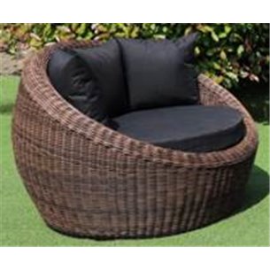 "Барселона" кресло из искусственного ротанга, цвет коричневый